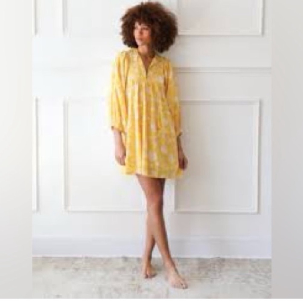 MILLE Daisy Dress in Yellow Zinnia Floral Babydoll
